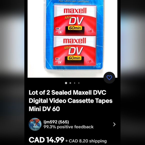 Maxell Mini DV Digital Cassette - Picture 12 of 12